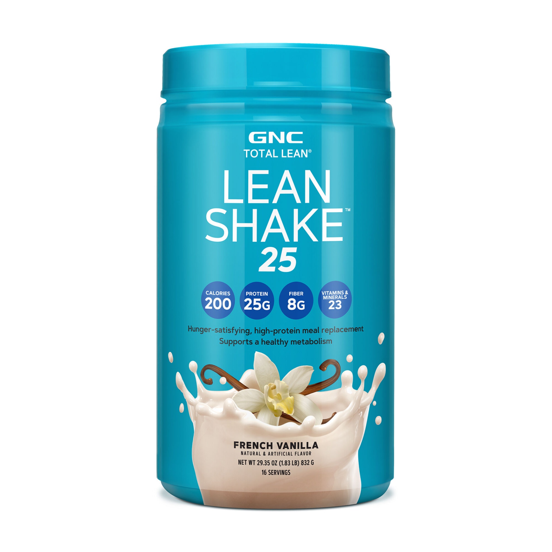 slide 1 of 1, GNC Total Lean Lean Shake 25 - French Vanilla (California Only), 1.83 lb