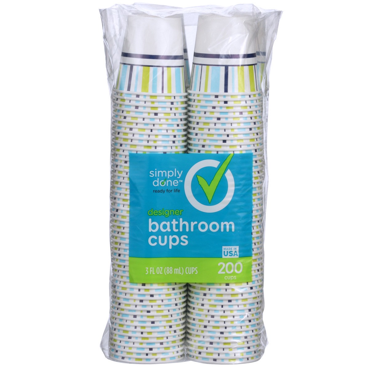 slide 2 of 2, Simply Done Cold Beverage Designer Paper Cups 200 ea, 200 ct