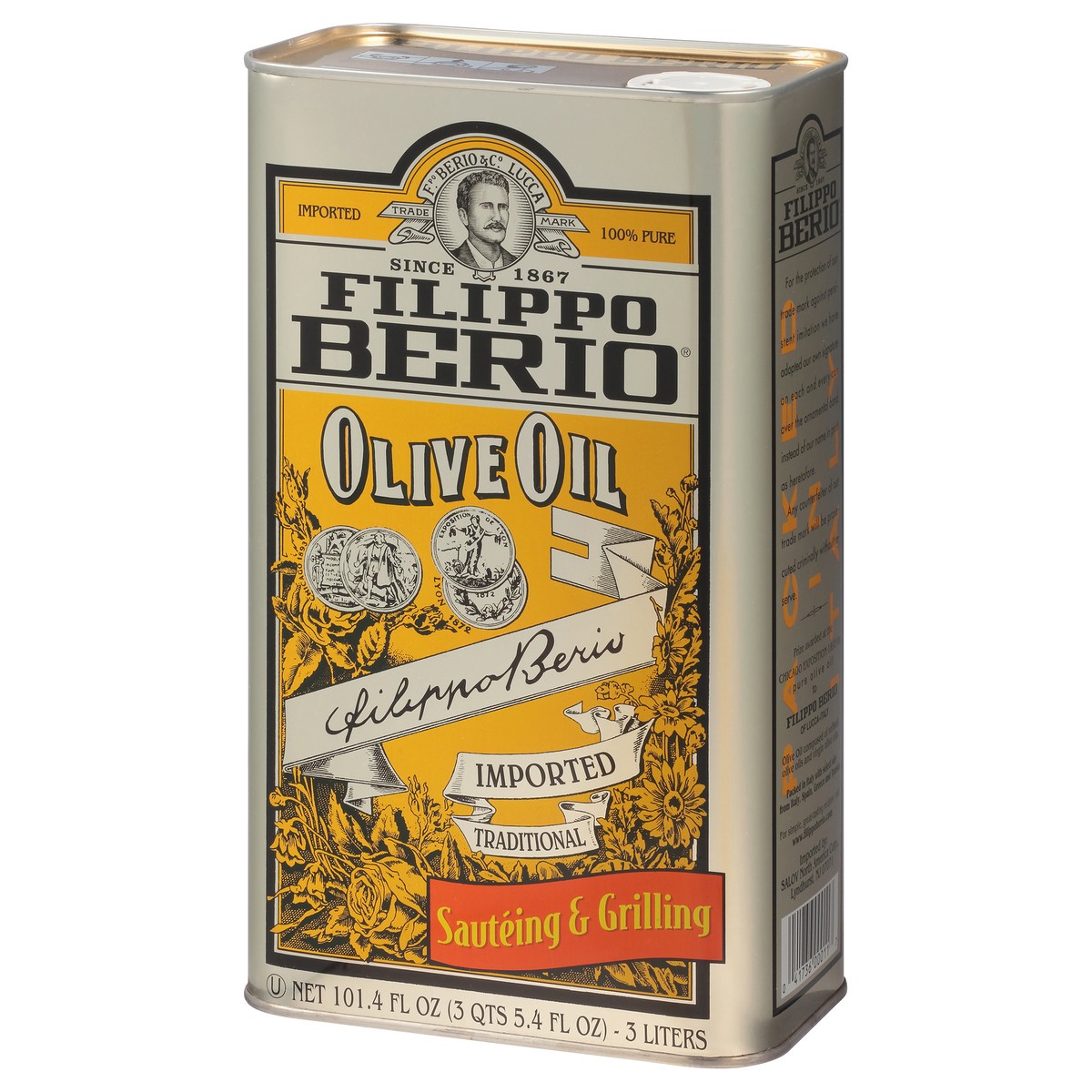 slide 4 of 9, Filippo Berio Olive Oil 101.4 fl. oz. Tin, 101 fl oz