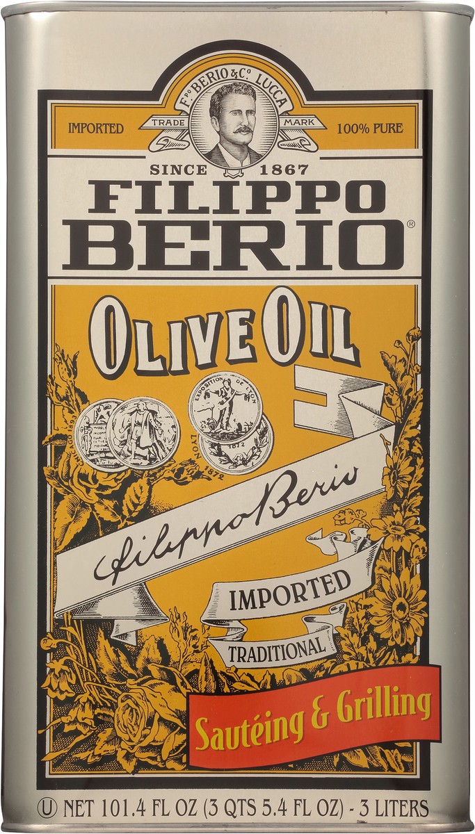 slide 7 of 9, Filippo Berio Olive Oil 101.4 fl. oz. Tin, 101 fl oz