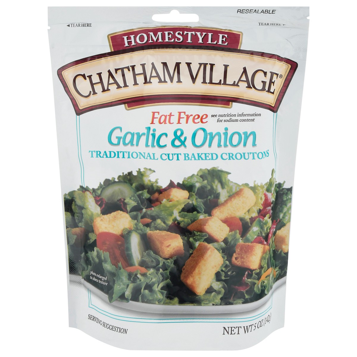 slide 1 of 9, Chatham Village Chattham Village Garlic & Onion Croutons, 5 oz