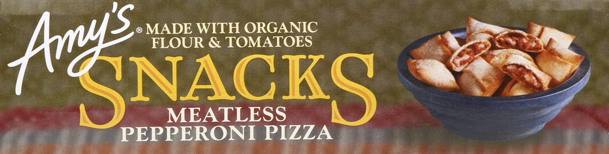 slide 7 of 10, Amy's Pepperoni Meatleass Snacks, 6 oz