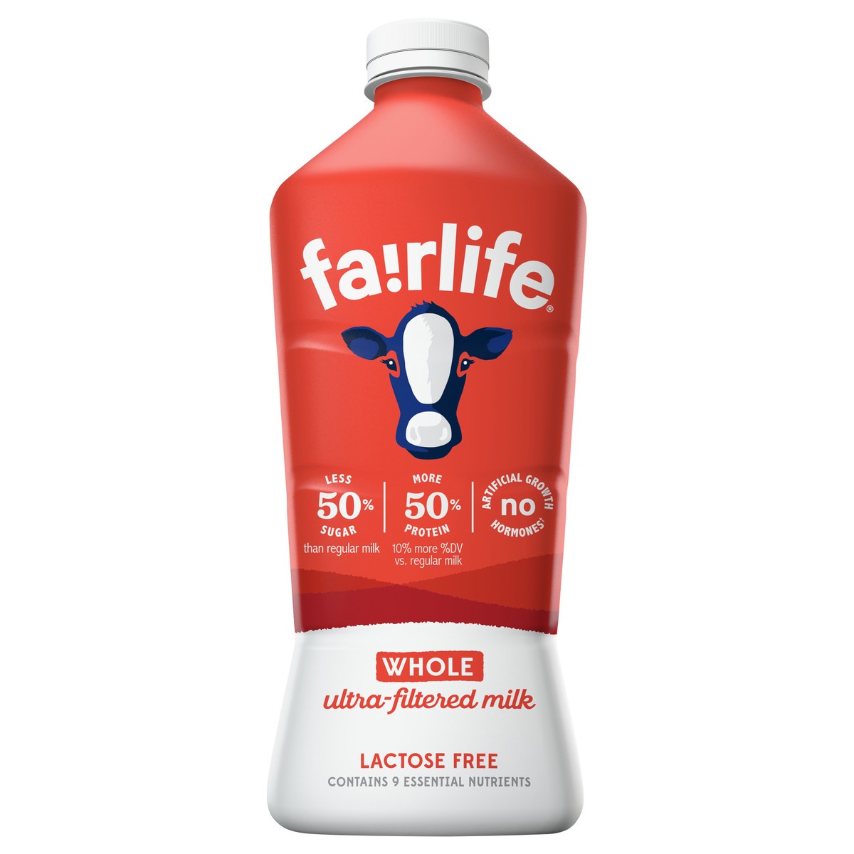 slide 1 of 5, fairlife Whole Ultra-Filtered Milk, Lactose Free, 52 fl oz, 1 ct