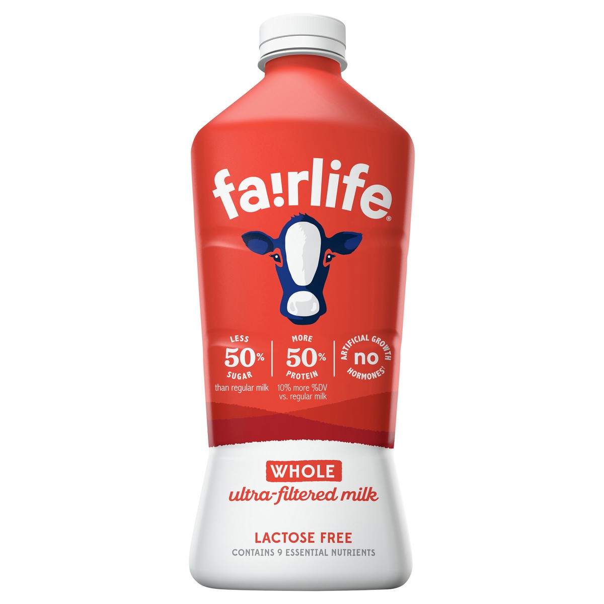 slide 1 of 5, fairlife Whole Ultra-Filtered Milk, Lactose Free, 52 fl oz, 1 ct