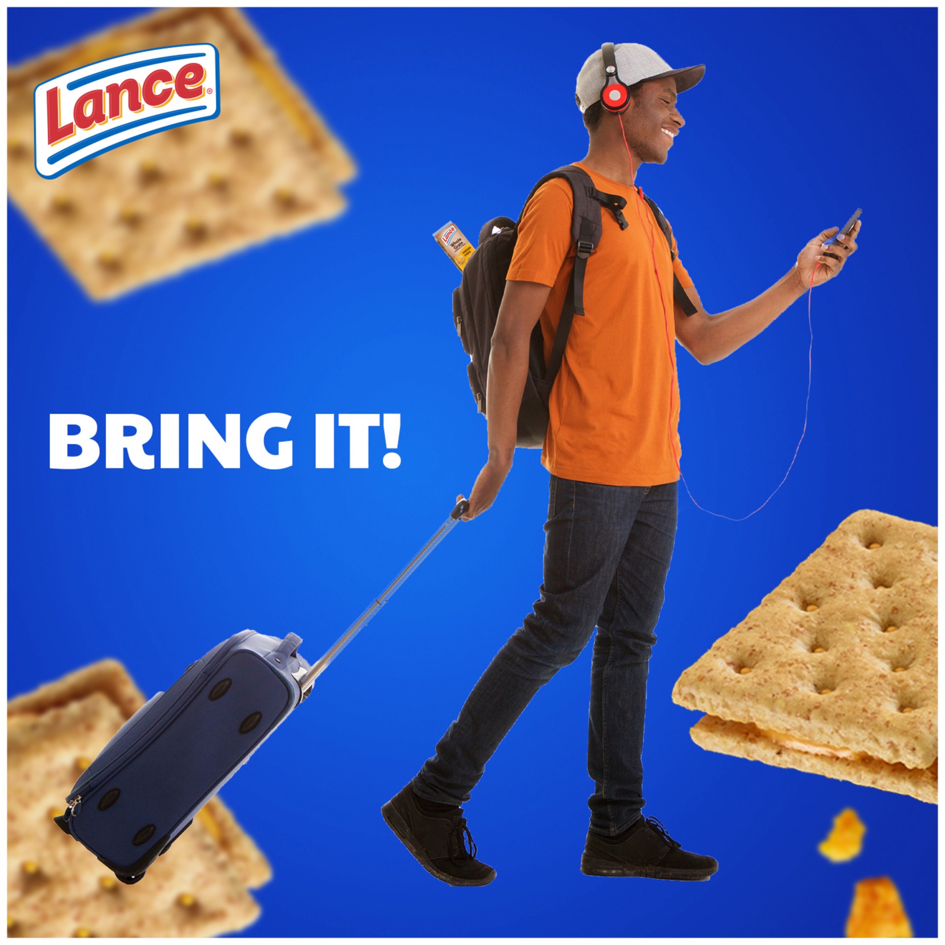 slide 3 of 9, Lance Sandwich Crackers, Made with Whole Grain Crackers, Cheddar Cheese, 8 Packs, 6 Sandwiches Each, 12 oz