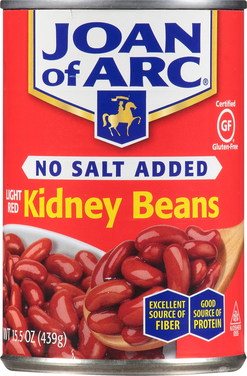 slide 6 of 7, Joan of Arc No Salt Added Light Red Kidney Beans 15.5 oz. Can, 15.5 oz