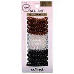 scünci Dent-Free Hold Spirals - 12 Each
