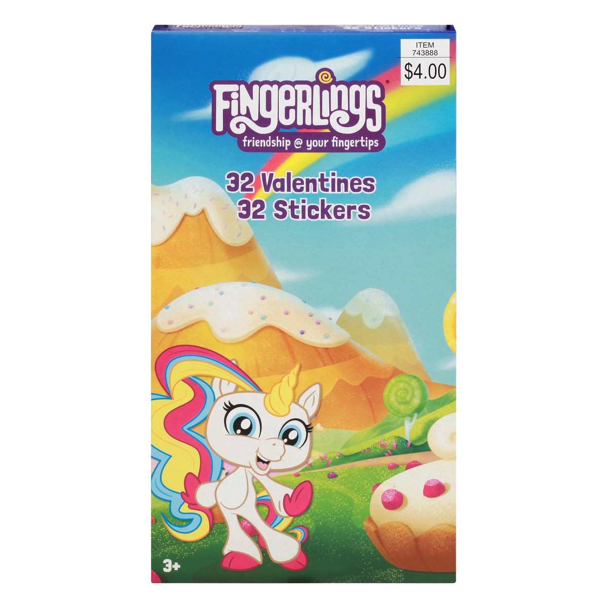 slide 1 of 8, Paper Magic Fingerlings Friendship Valentines with Stickers, 32 ct