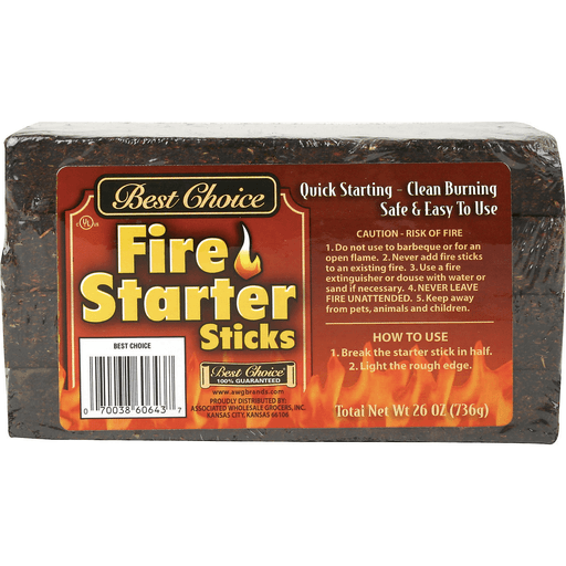 slide 1 of 1, Best Choice Fire Starter Sticks, 4 ct