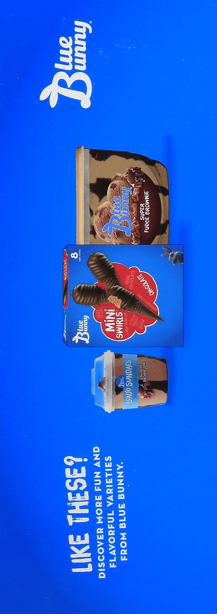 slide 4 of 13, Blue Bunny Vanilla Fudge Brownie Frozen Dairy Dessert 8.0 ea, 8 ct