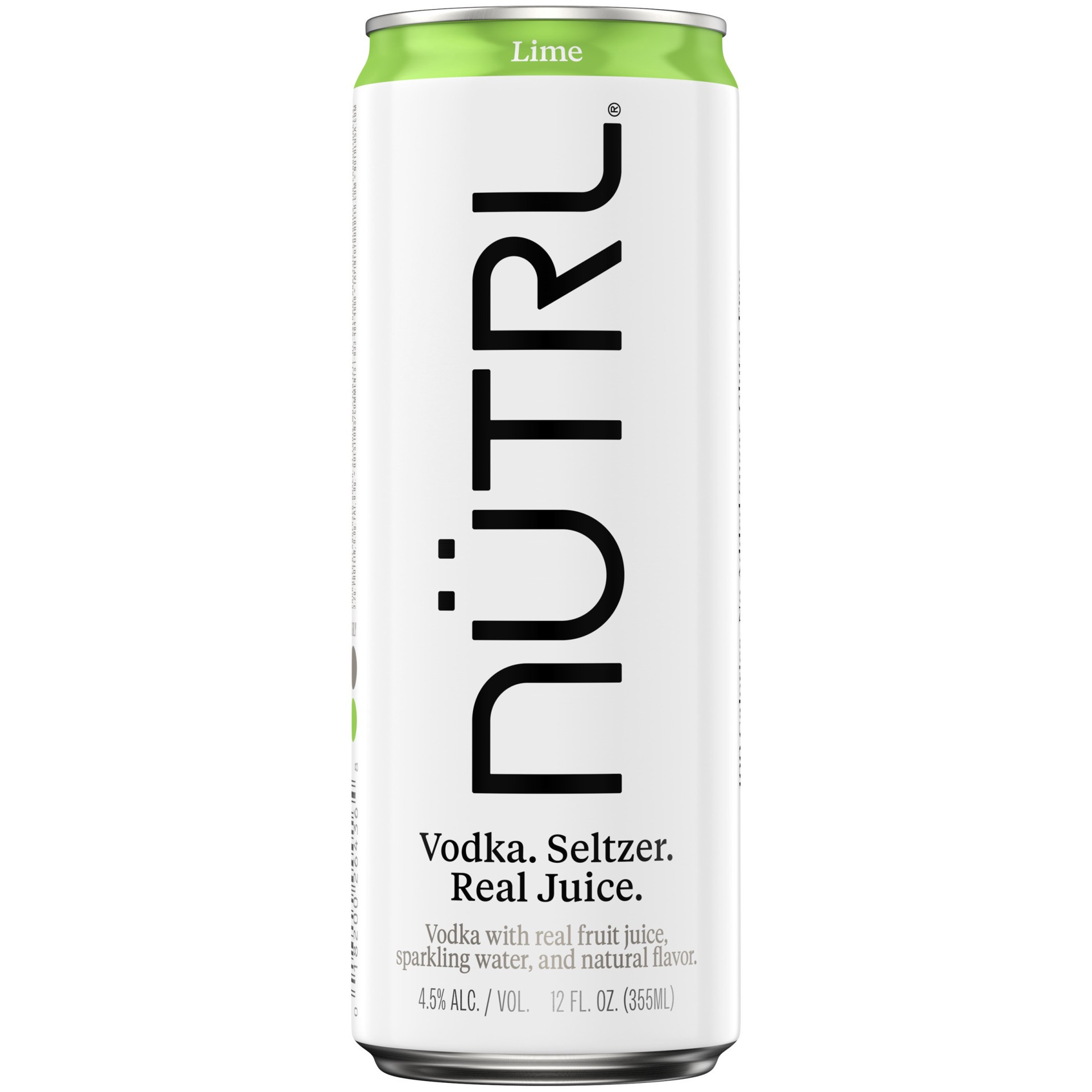 slide 2 of 2, Nutrl Vodka Seltzer Lime 12 fl oz Single Can, 12 fl oz