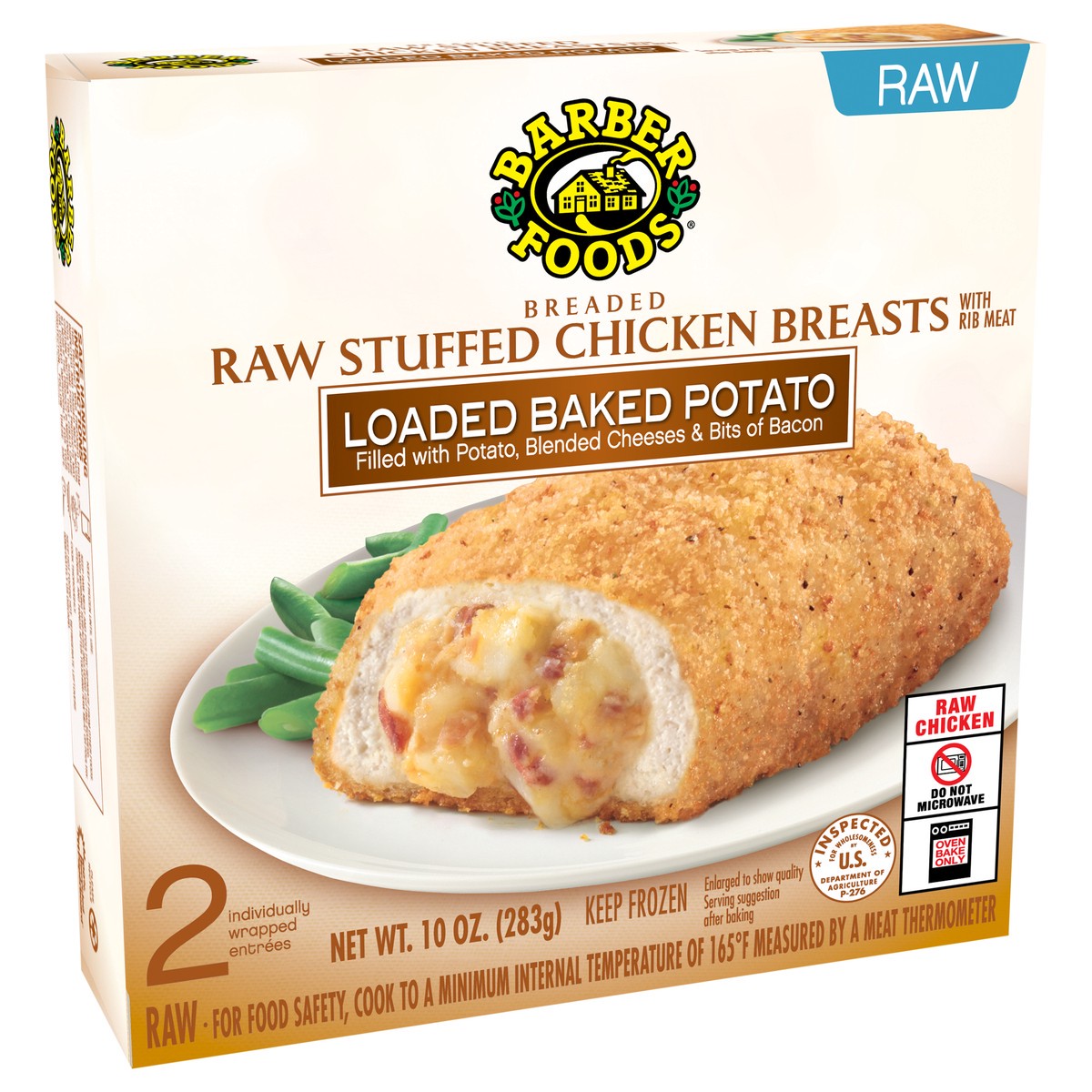 slide 2 of 11, Barber Foods Stuffed Chicken Breasts Loaded Baked Potato, 2 Count, 283.50 g