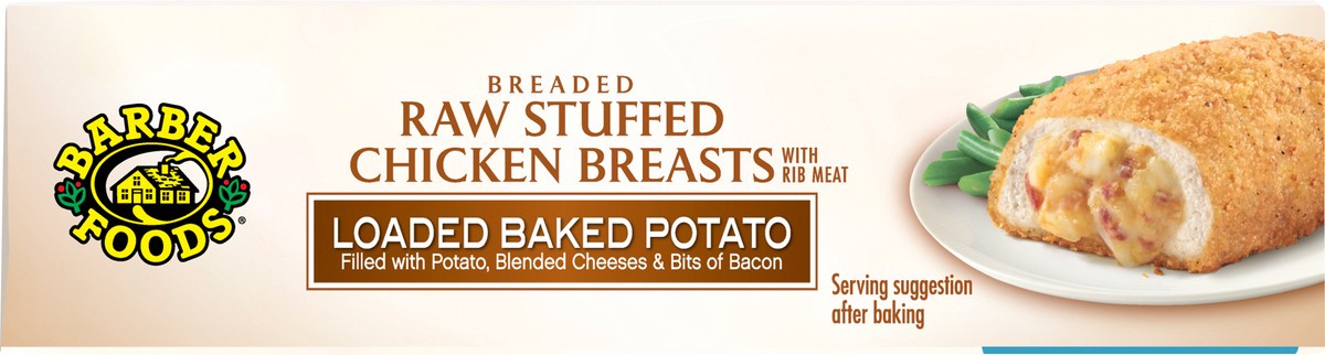 slide 3 of 11, Barber Foods Stuffed Chicken Breasts Loaded Baked Potato, 2 Count, 283.50 g