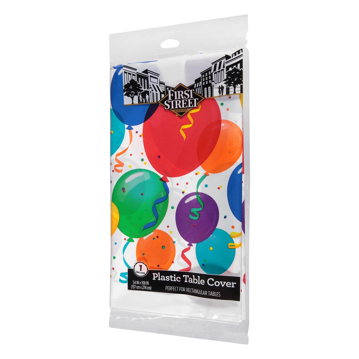 slide 6 of 8, First Street Table Cover Plastic All Family Birthday, 1 ct