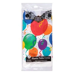 First Street Table Cover Plastic All Family Birthday