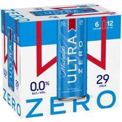Michelob ULTRA ZERO Non-Alcoholic American Lager Beer, 6 Pack, 12 fl oz Cans