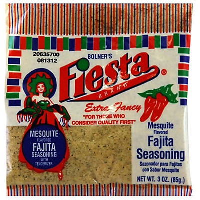 slide 1 of 1, Bolner's Fiesta Mesquite Flavored Fajita Seasoning, 3 oz