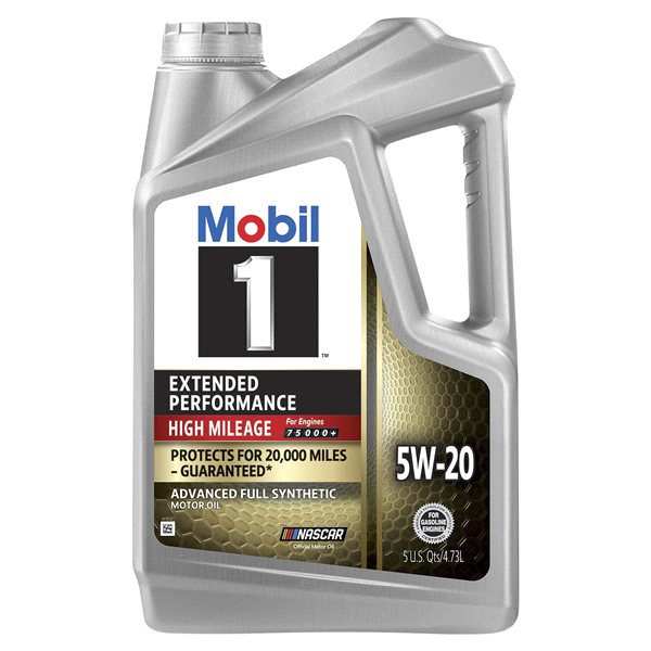 slide 1 of 1, Mobil 1 Extended Performance High Mileage 5W-20, 5 qt