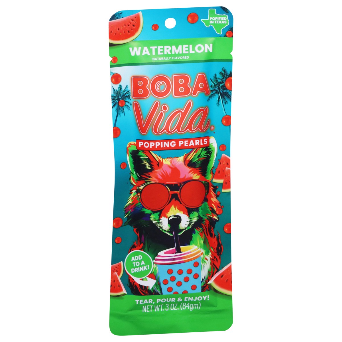 slide 3 of 4, Bobavida Watermelon Popping Pearls 3 oz, 3 oz
