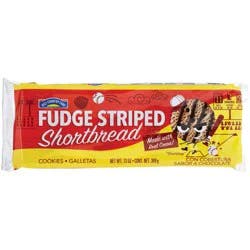 Hill Country Fare Fudge Striped Shortbread Cookies