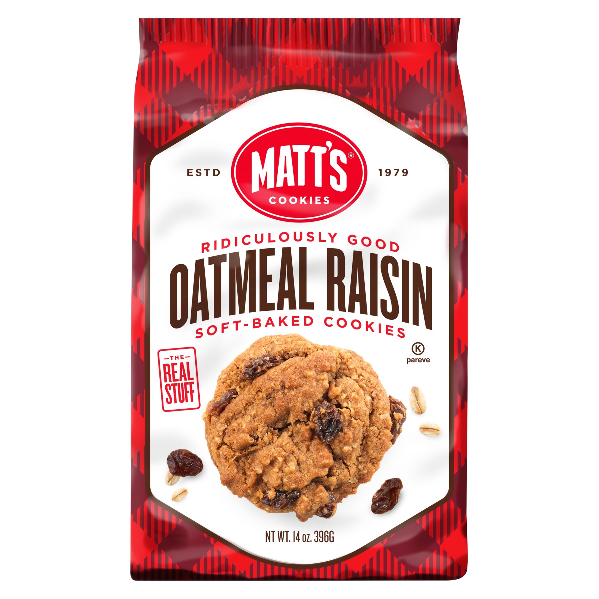 slide 1 of 1, Matt's Real Oatmeal Raisin Cookies, 16 oz