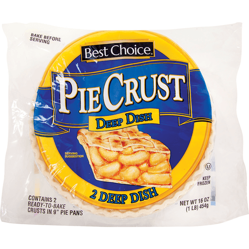 slide 1 of 1, Best Choice Deep Dish Pie Shell, 2 ct; 16 oz