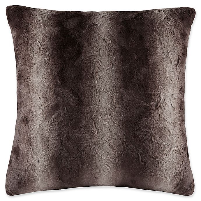 slide 1 of 3, Madison Park Zuri Square Throw Pillow - Chocolate, 1 ct