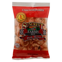 Suncrest Farms Pork Skins, Hot