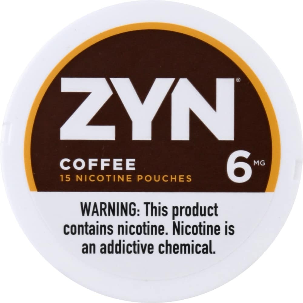 slide 1 of 1, ZYN 6 mg Coffee Nicotine Pouches 15 ea, 15 ct