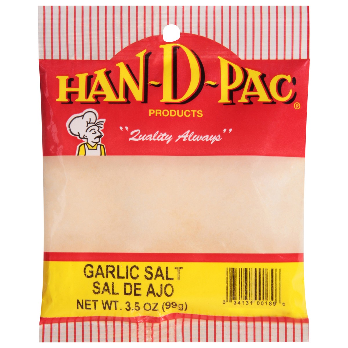 slide 11 of 11, Han-D-Pac Garlic Salt 3.5 oz, 3.5 oz