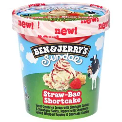 Ben & Jerry's Sundae Straw-Bae Shortcake Ice Cream 14.4 fl oz