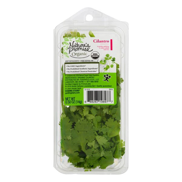 slide 1 of 1, Nature's Promise Organic Cilantro, 0.5 oz