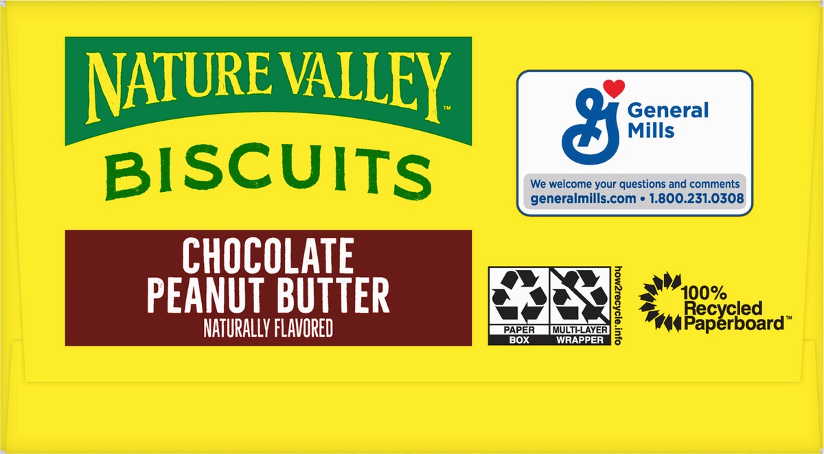 slide 3 of 14, Nature Valley Biscuit Sandwiches, Chocolate Peanut Butter Snacks, 5 ct, 6.75 OZ, 5 ct