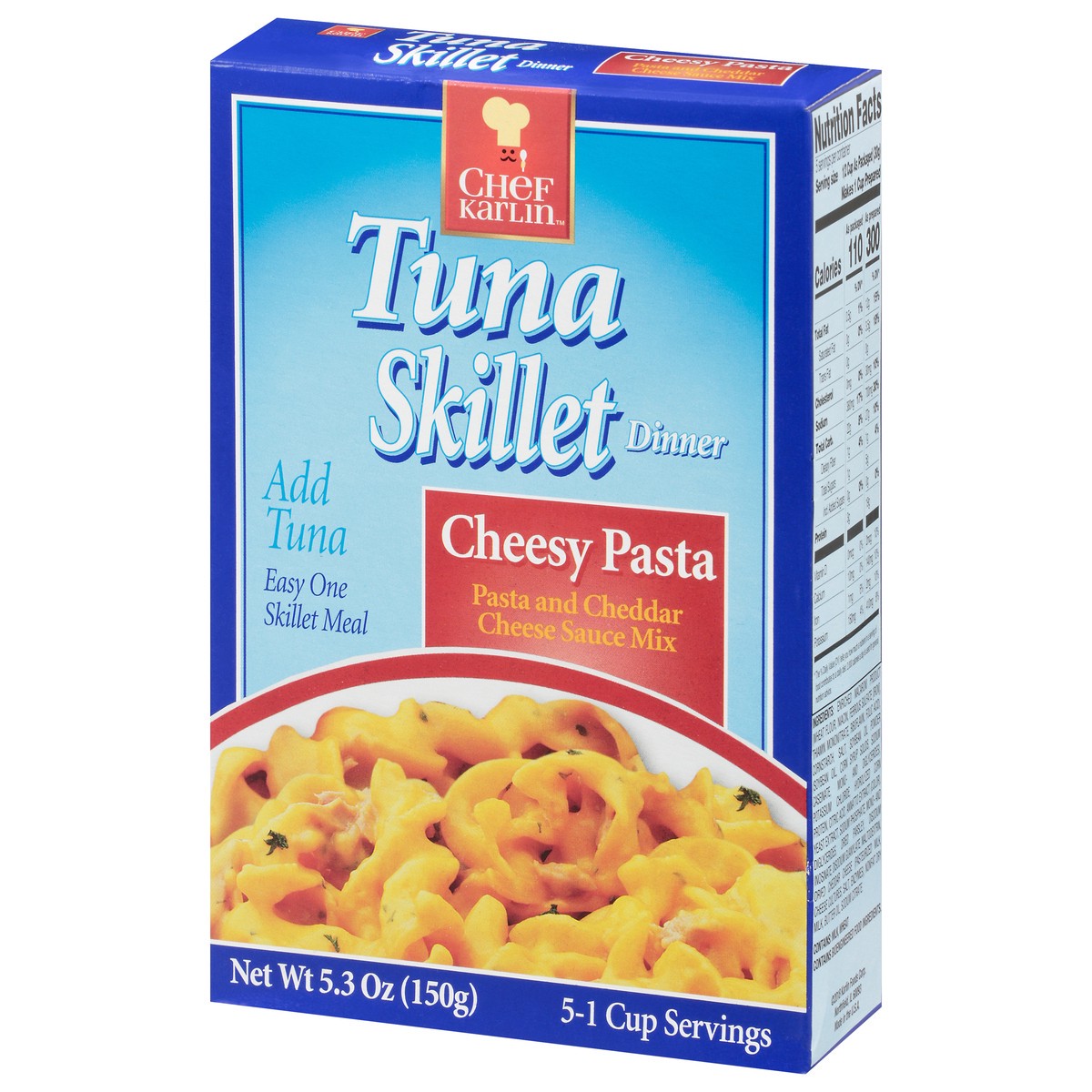 slide 12 of 13, Chef Karlin Cheesy Pasta Tuna Skillet Dinner 5.3 oz, 5.3 oz