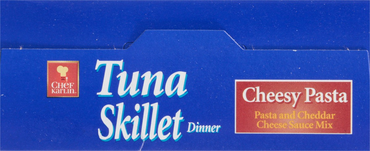 slide 10 of 13, Chef Karlin Cheesy Pasta Tuna Skillet Dinner 5.3 oz, 5.3 oz