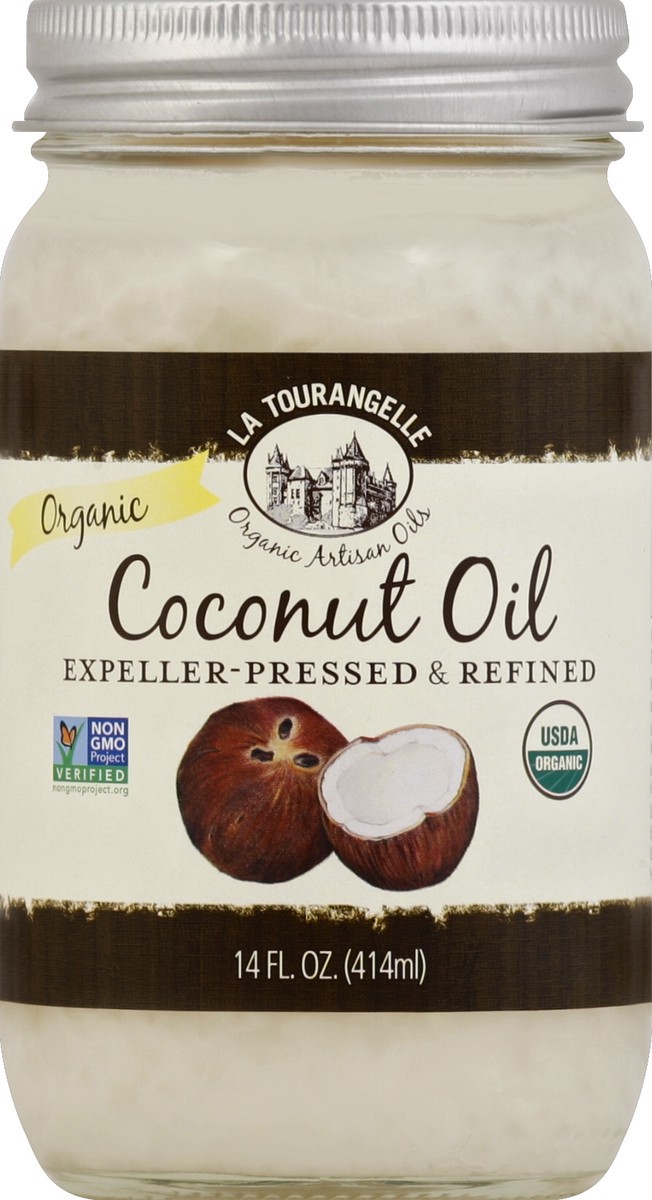 slide 2 of 2, La Tourangelle Refined Organic Coconut Oil 14 oz, 14 oz