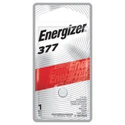 Energizer 377 Batteries (1 Pack), 1.5V Silver Oxide Button Cell Batteries