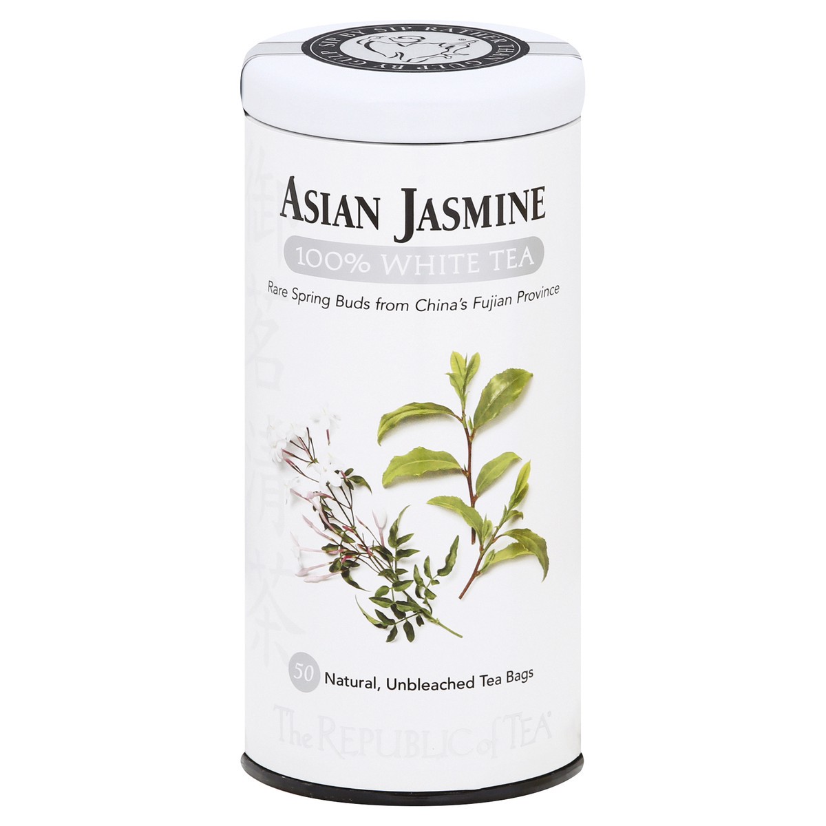 slide 6 of 12, The Republic of Tea Bags Asian Jasmine 100% White Tea - 50 ct, 50 ct