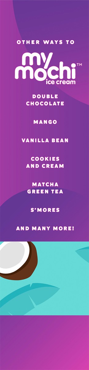 slide 7 of 9, My/Mochi Ice Cream Coconut, 6-Pack, 1 ct