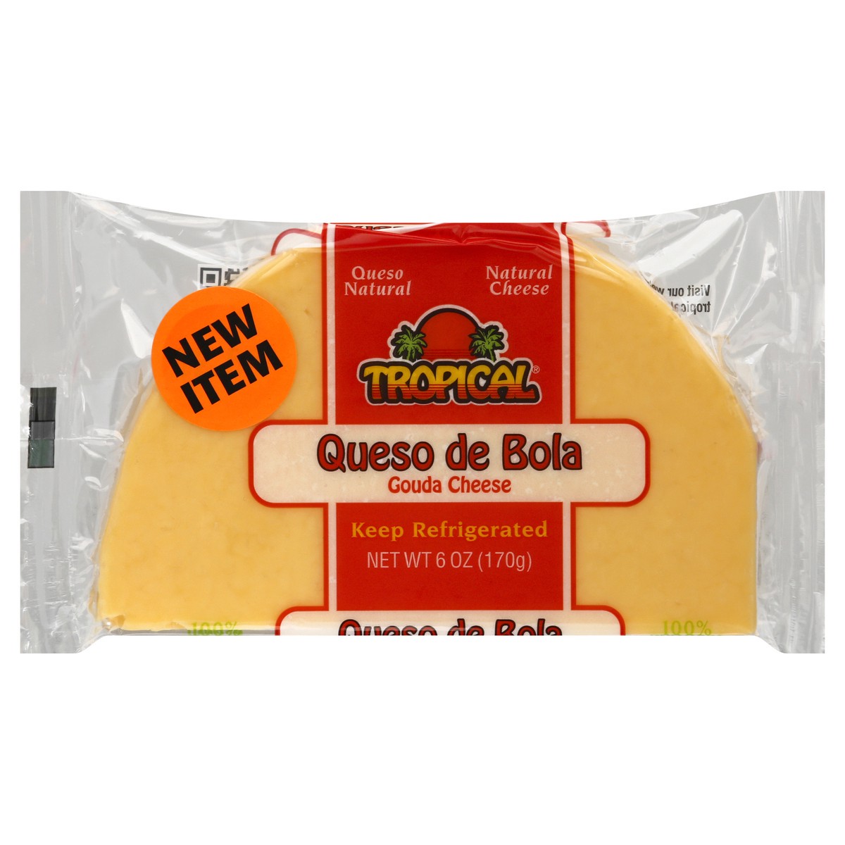 slide 4 of 13, Tropical Queso de Bola Gouda Cheese 6 oz, 6 oz