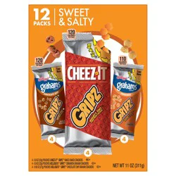 Keebler Kellogg''s Gripz Tiny Baked Snack Crackers, Lunch Snacks, Office and Kids Snacks, Variety Pack, 11oz Box, 12 Packs