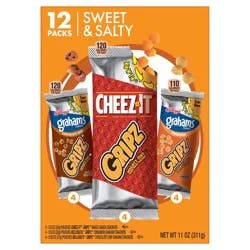 Keebler Kellogg''s Gripz Tiny Baked Snack Crackers, Lunch Snacks, Office and Kids Snacks, Variety Pack, 11oz Box, 12 Packs