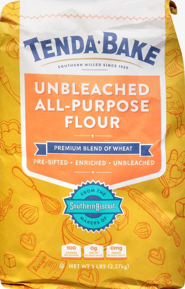 slide 1 of 13, Tenda-Bake Unbleached All-Purpose Flour 5 lb, 5 lb