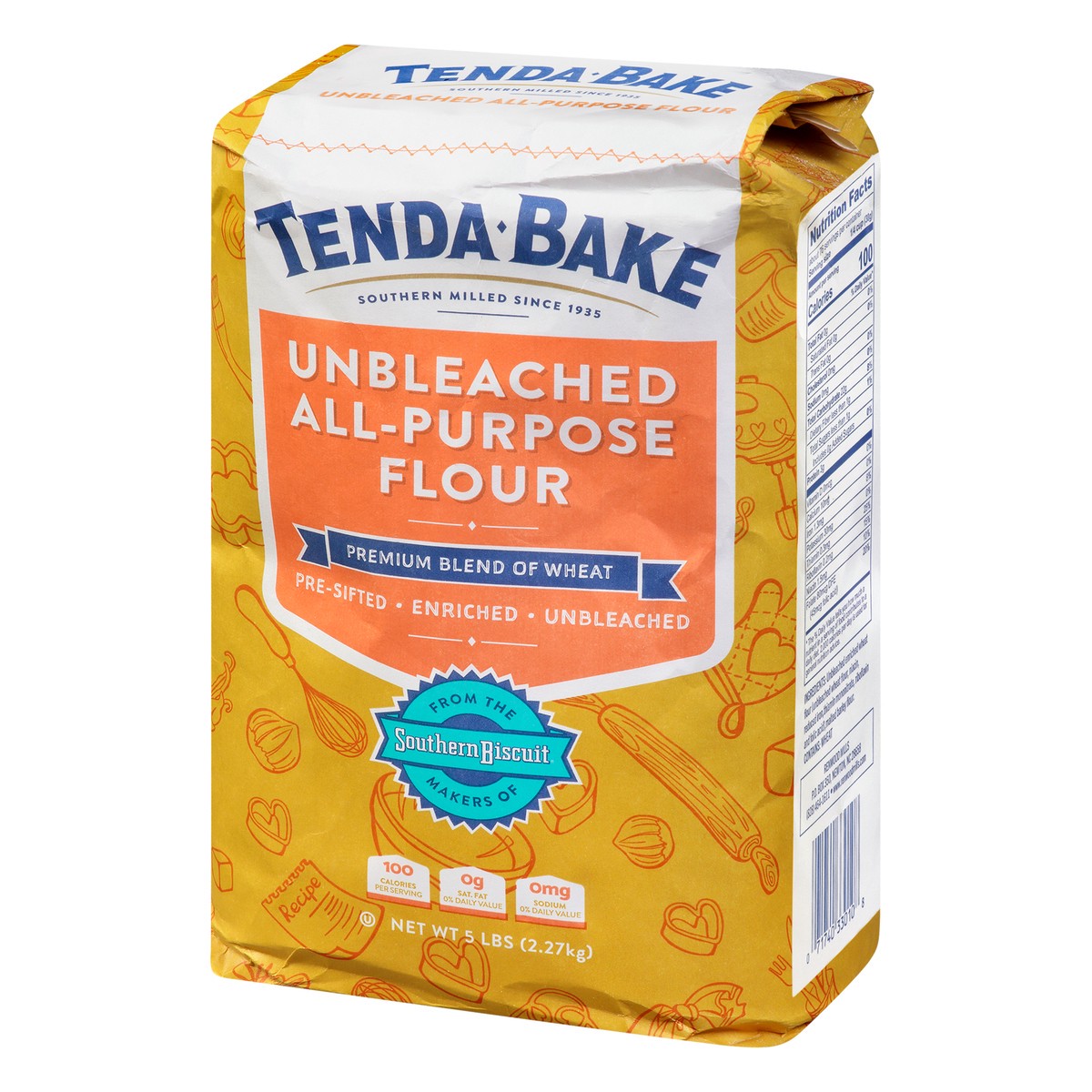 slide 6 of 13, Tenda-Bake Unbleached All-Purpose Flour 5 lb, 5 lb