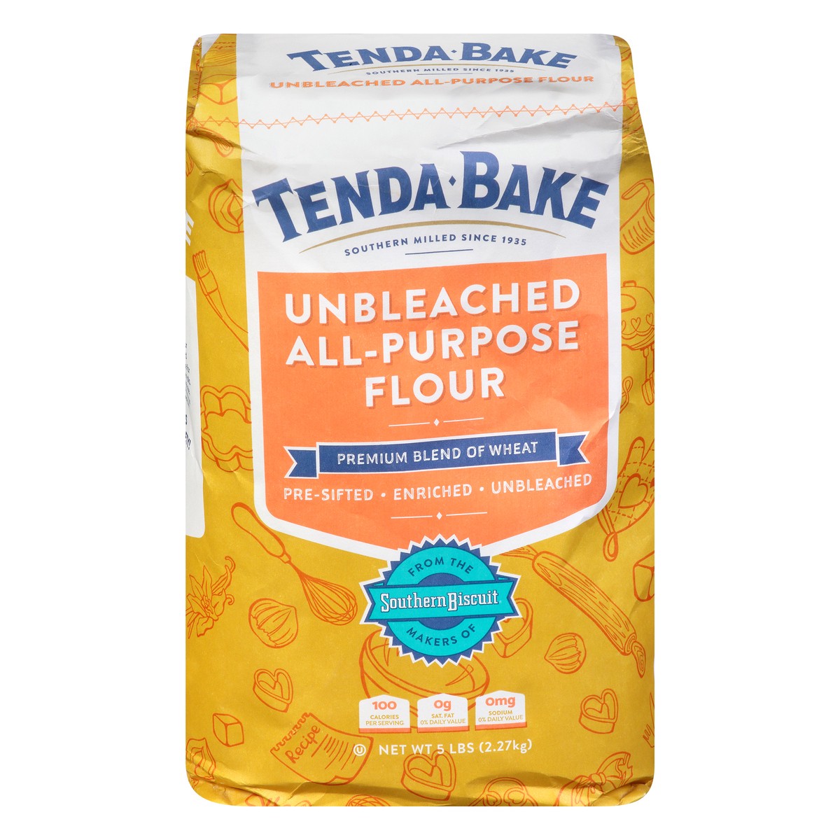 slide 13 of 13, Tenda-Bake Unbleached All-Purpose Flour 5 lb, 5 lb