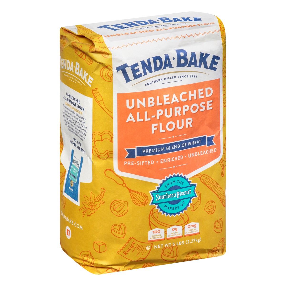 slide 10 of 13, Tenda-Bake Unbleached All-Purpose Flour 5 lb, 5 lb