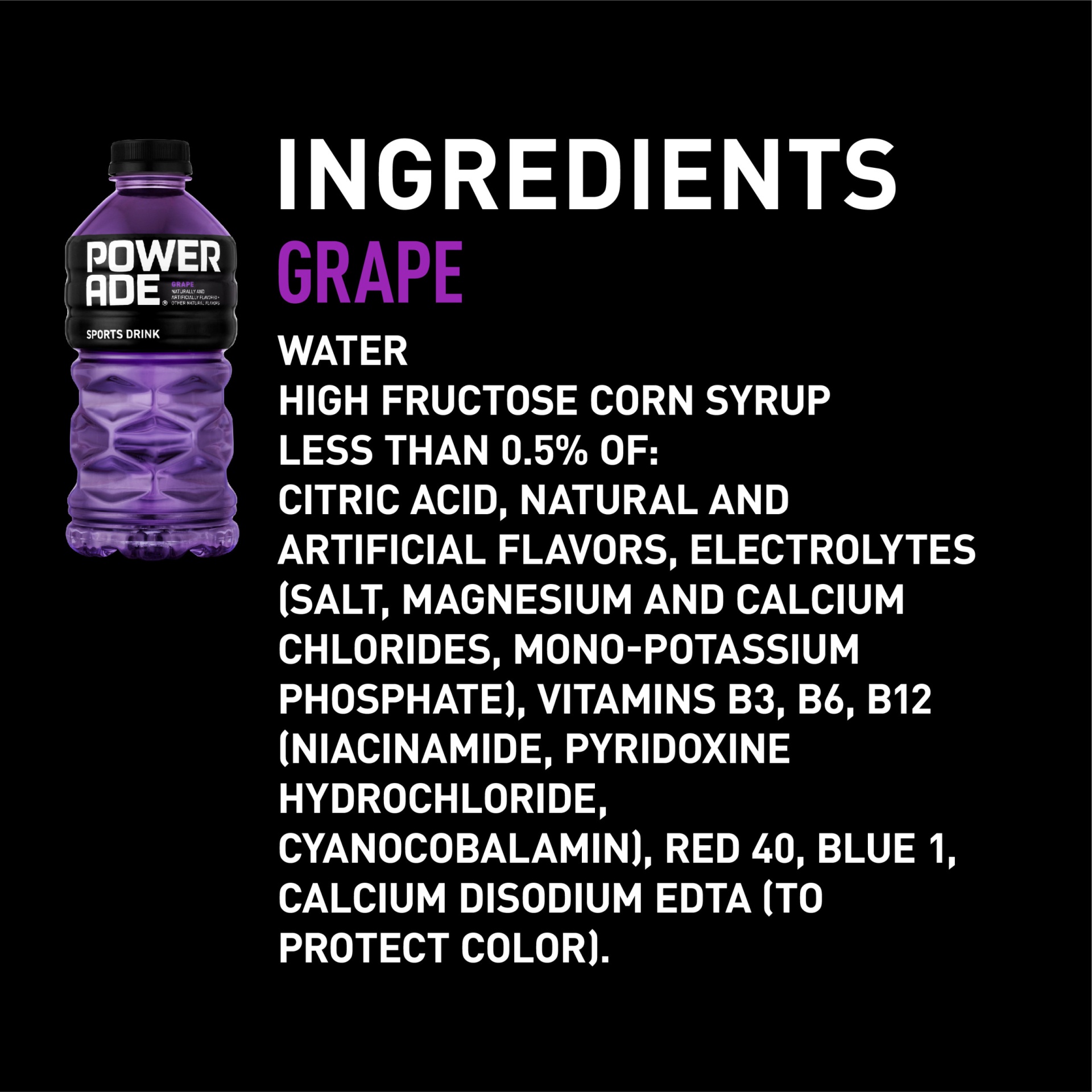 slide 6 of 12, Powerade Grape Sports Drink, 28 fl oz