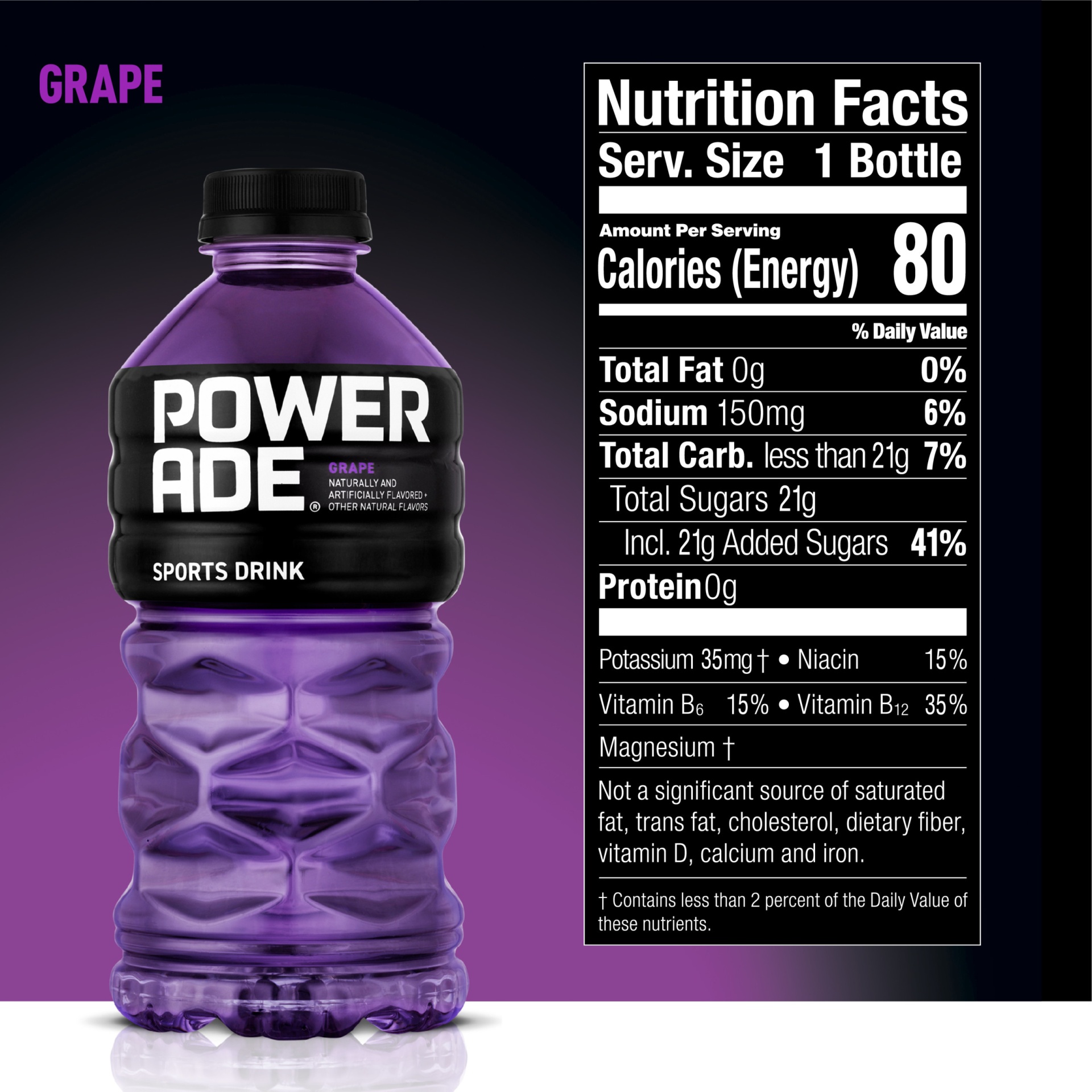 slide 7 of 12, Powerade Grape Sports Drink, 28 fl oz