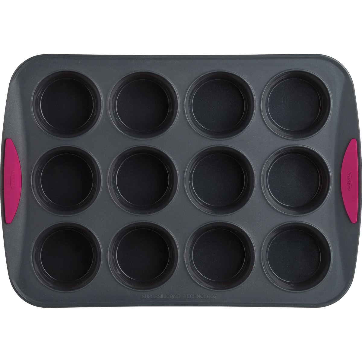 slide 1 of 1, Trudeau Structure Muffin Pan - Fuchsia, 12 cups