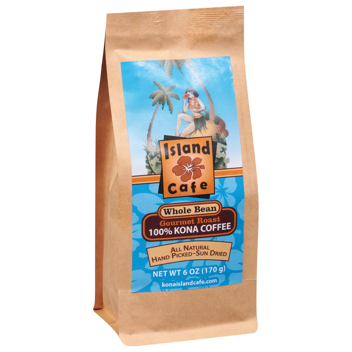 slide 7 of 9, Island Cafe Whole Bean Gourmet Roast 100% Kona Coffee - 6 oz, 6 oz